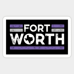 Retro Fort Worth Texas // Vintage Ft Worth DFW Hometown Texas Pride Magnet